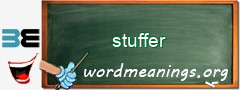 WordMeaning blackboard for stuffer
